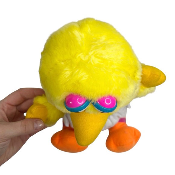 Vintage Hasbro Softies Baby Big Bird Stuffed Animal In Diaper - Picture 4 of 12